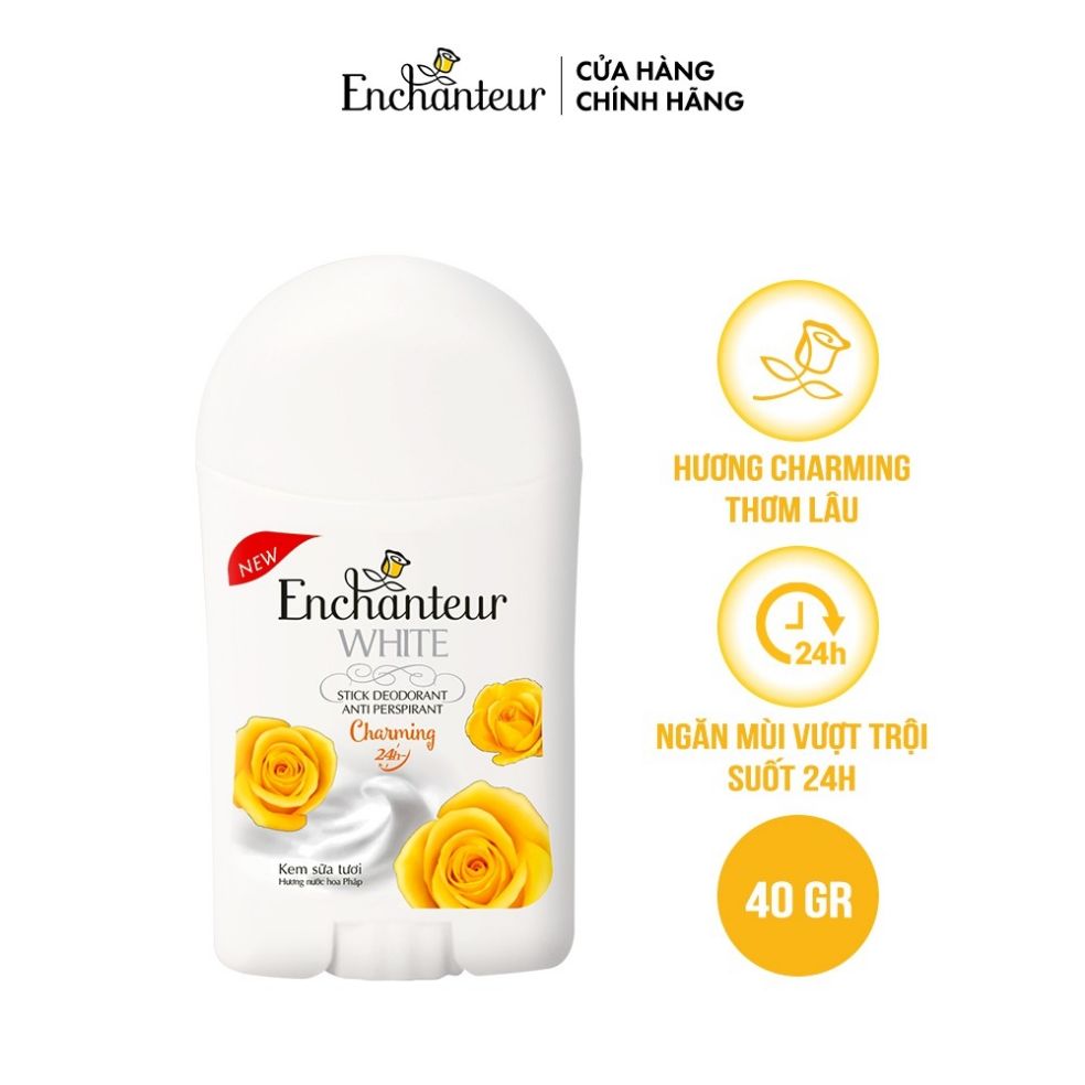 Sáp khử mùi trắng da enchanteur charming 40g
