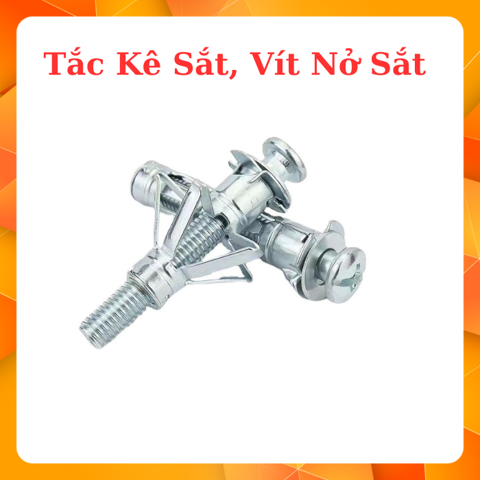Tắc kê sắt, vít nở sắt 10 con