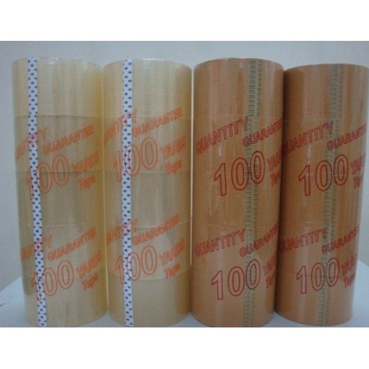 [HCM]1 cuộn băng keo trong/ đục 100y/ 200y