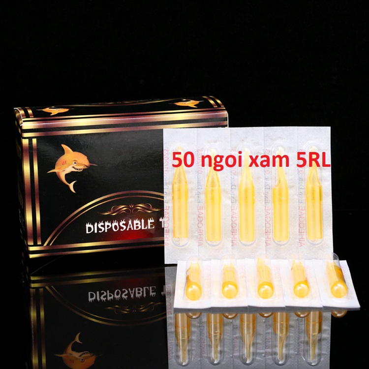50 đầu ngòi của kim xăm 5RL chạy khung