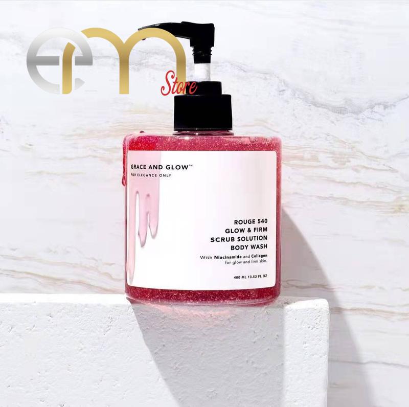 Sữa tắm scrub tẩy da chết Grace and Glow Rouge 540 Scrub Solution body wash