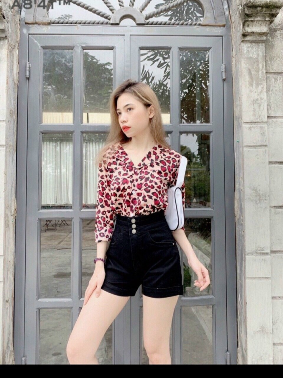 Quần short nữ lưng cao tôn dáng 3 nút siêu xinh