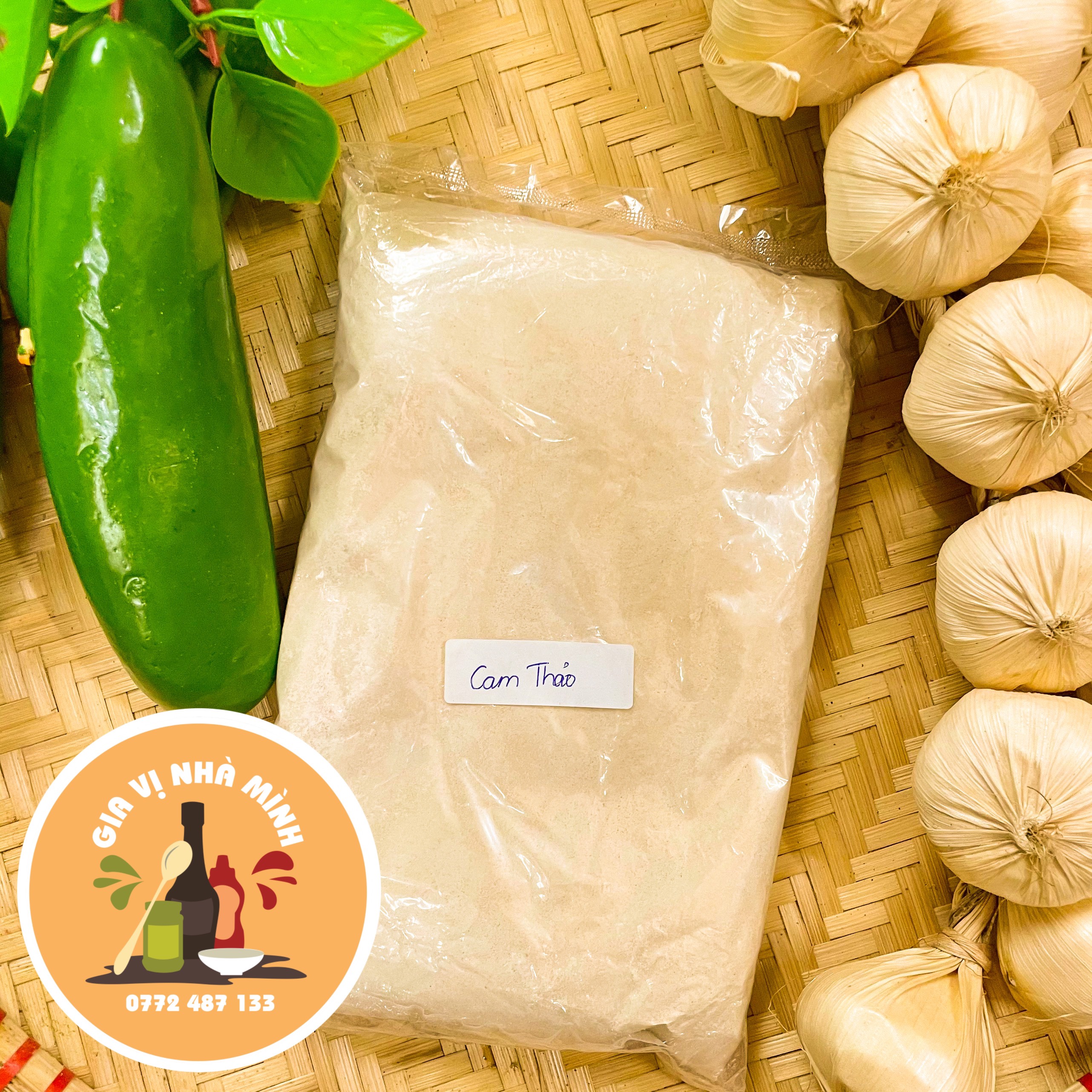 Bột cam thảo sấy khô nguyên chất -100gr-500gr