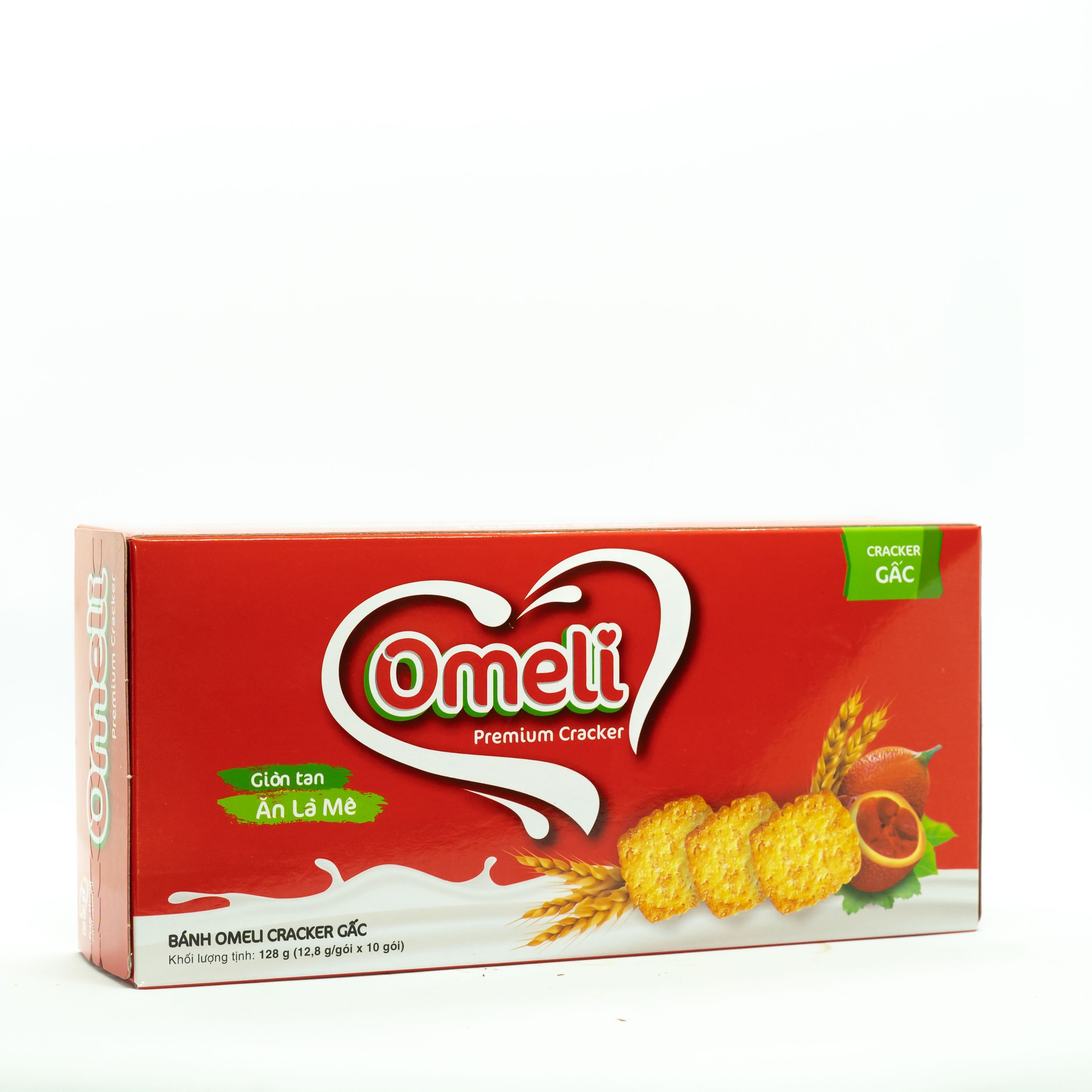 Bánh omeli cracker gấc