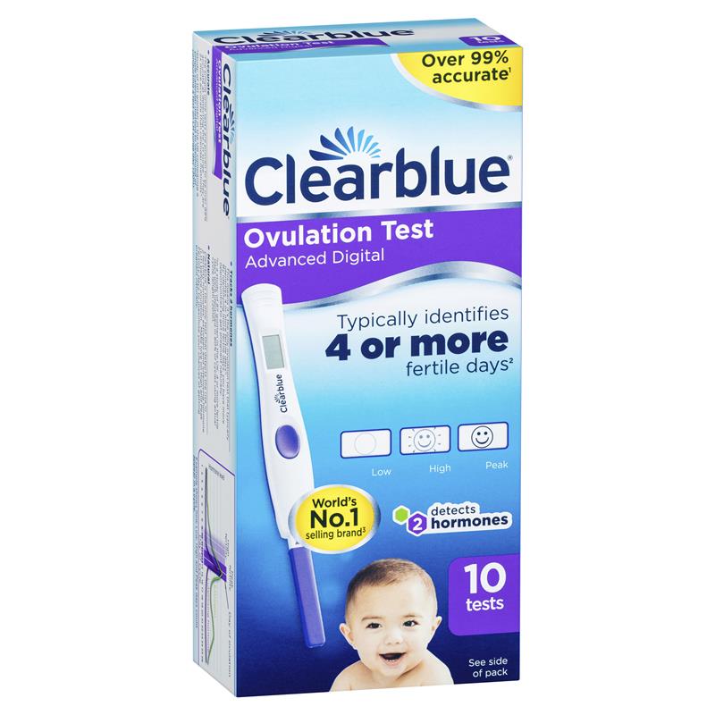 Que thử rụng trứng clearblue ovulation