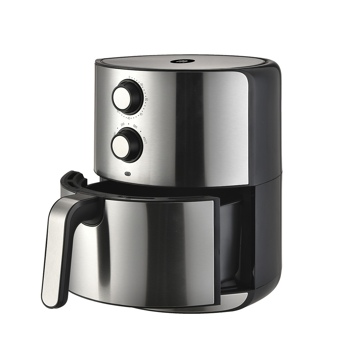 Nồi chiên không dầu inox mishio mk199 4.5l - màu bạc - hàng chính hãng
