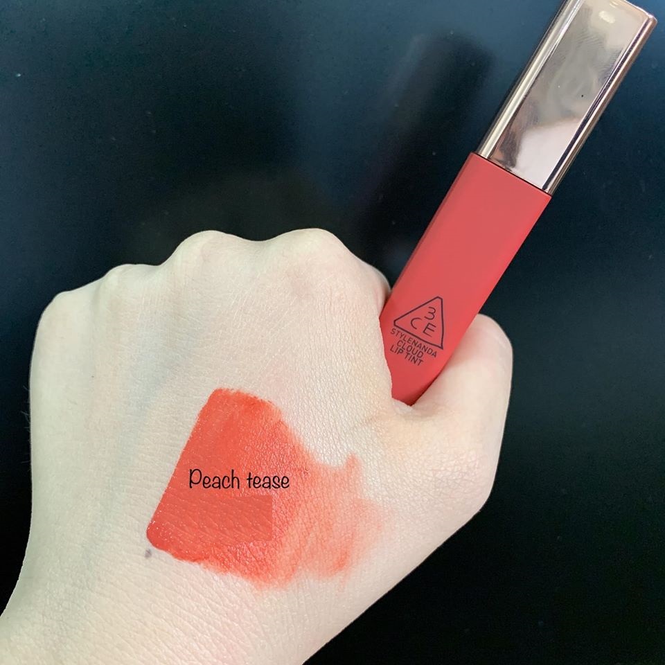 Son 3ce cloud lip tint Peach tease màu đỏ cam đào