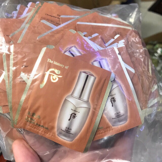 Combo 10 gói Kem nền MẪU MỚI Whoo tái sinh Cheongidan Radiant Essence Foundation