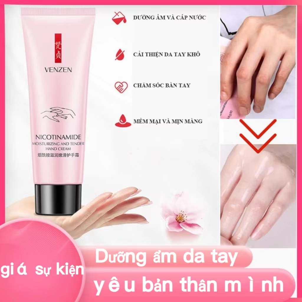 Kem dưỡng trắng da tay, kem dưỡng ẩm làm trắng da tay mịn màng, kem dưỡng da tay niacinamide, kem dưỡng da tay tinh chất collagen