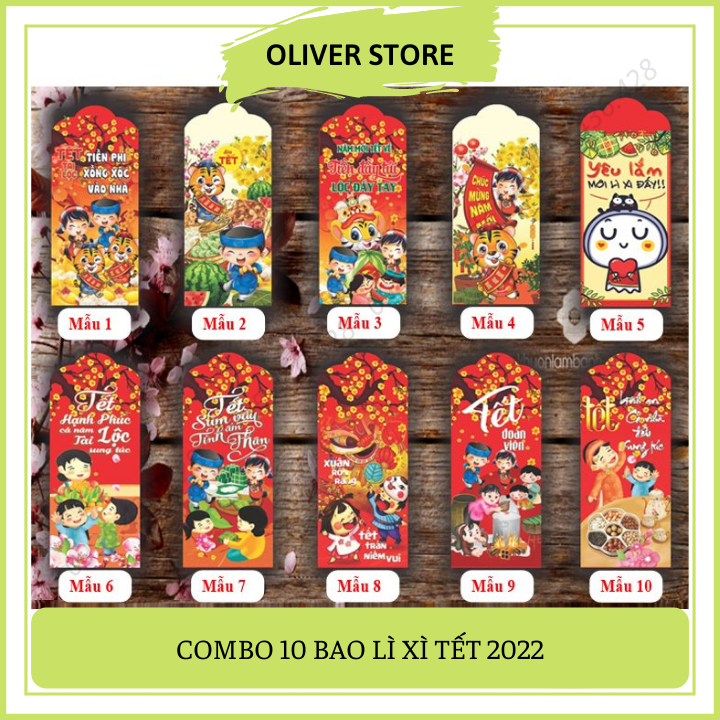 Bao lì xì 2022 - bì lì xì tết độc lạ nhiều mẫu đẹp dễ thương