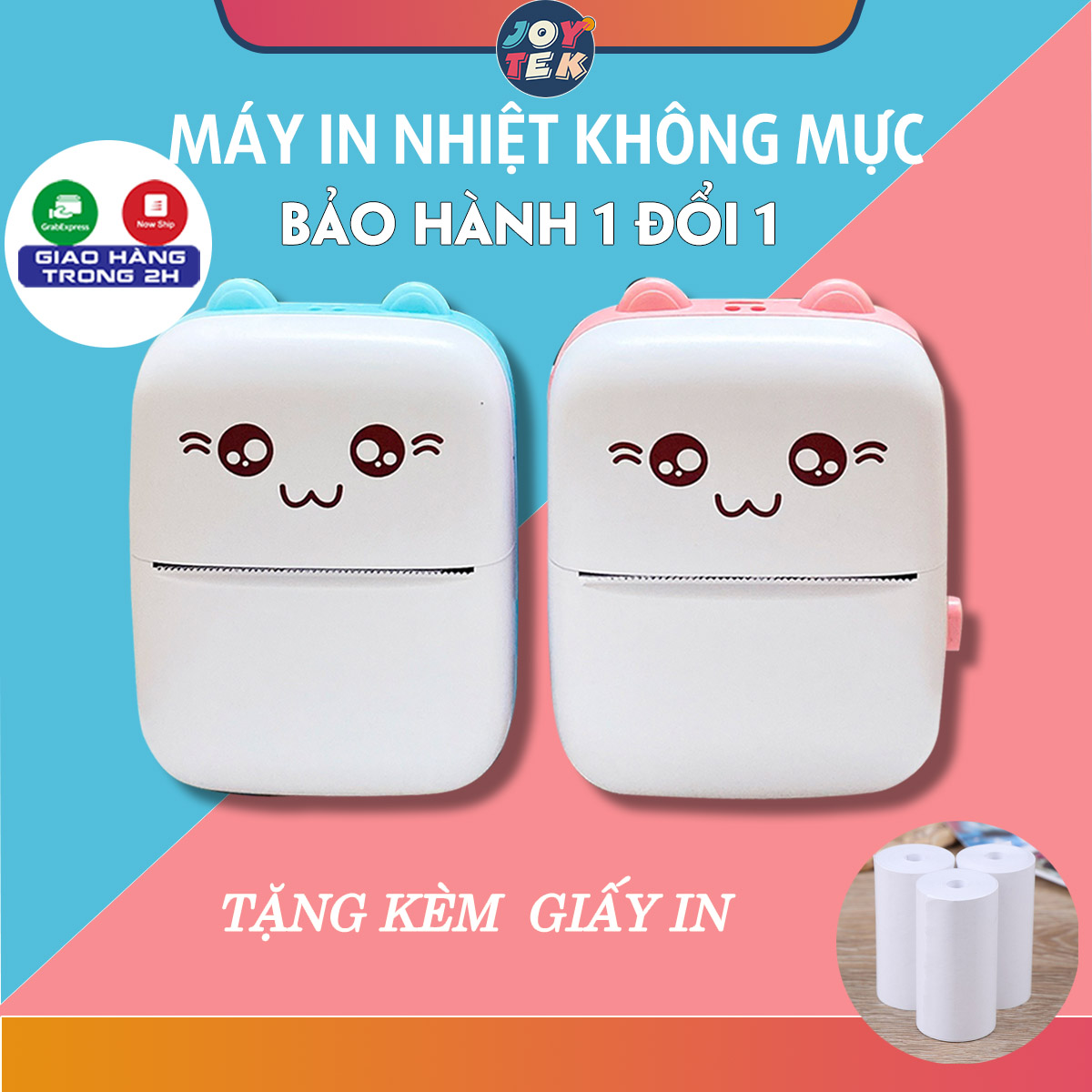 Máy in nhiệt mini cầm tay bluetooth giá rẻ cho học sinh - in tài liệu, in ảnh, kết nối với điện thoại