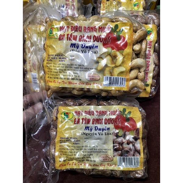 Hạt điều bà tám bình dương - mỹ duyên gói 500gr