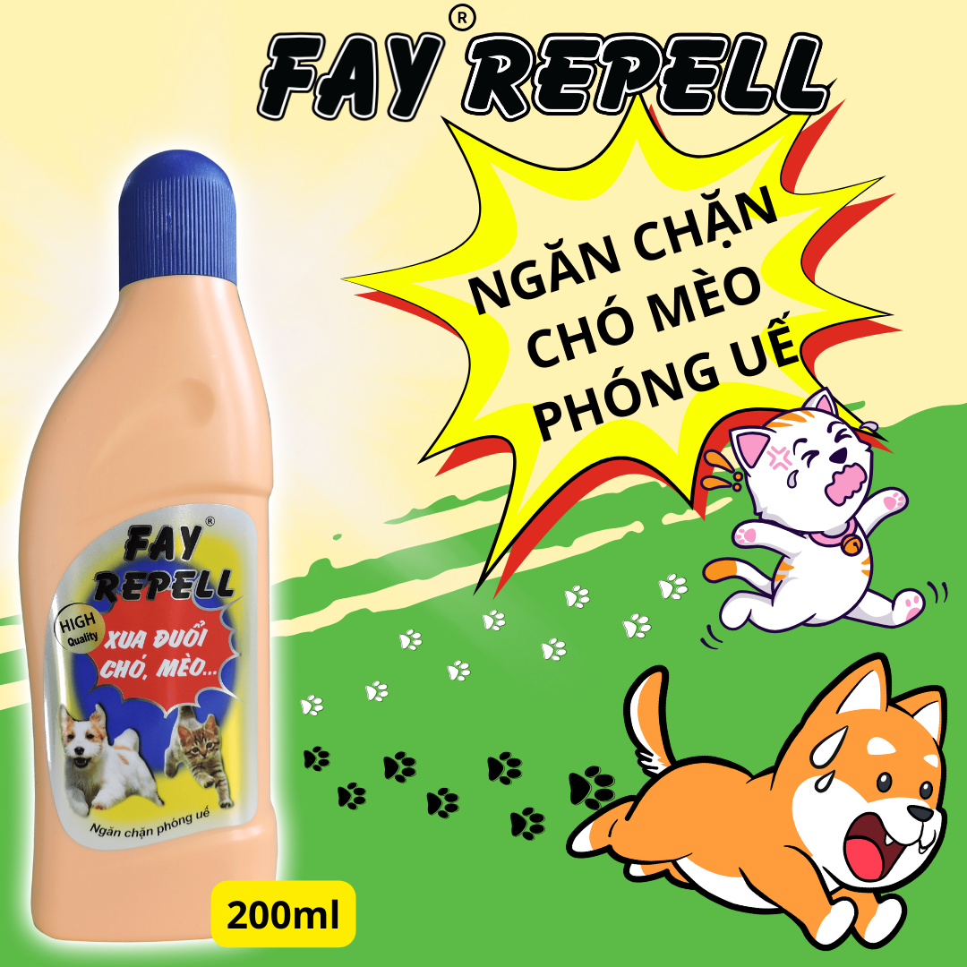Ngăn phóng uế FAY Repell 200ml Xua đuổi chó mèo
