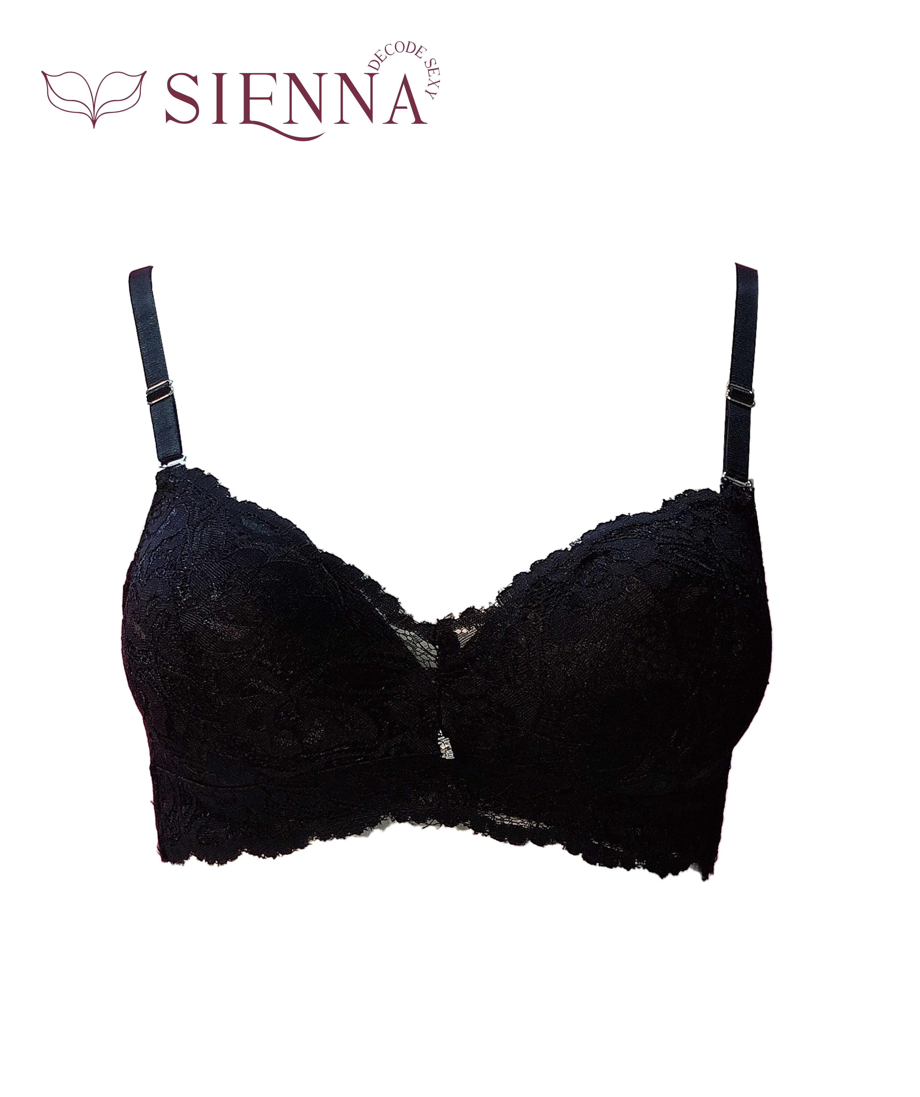 Áo lót nữ ren đẹp không gọng sienna 5548 đệm vừa nâng nhẹ mút mềm-sienna official