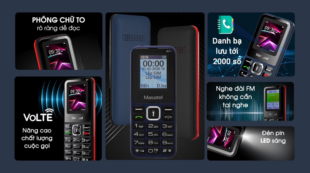 Điện thoại masstel izi 10 4g