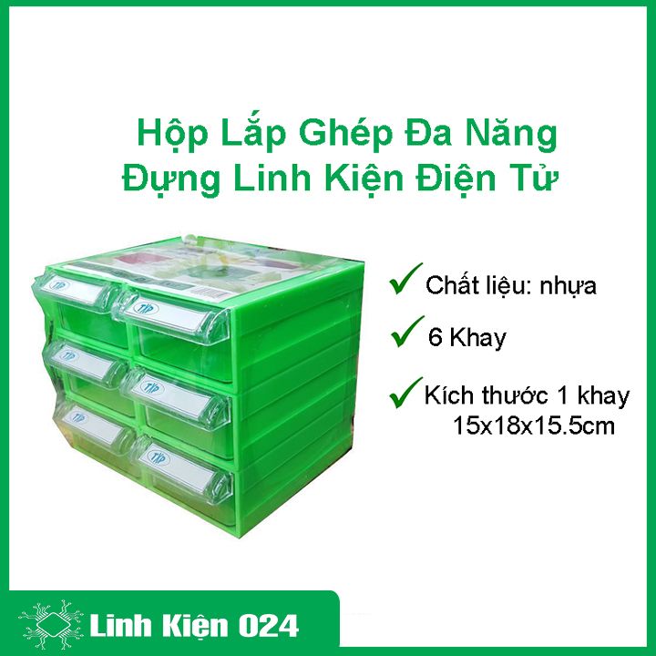 Hộp Lắp Ghép Đa Năng TVP Đựng Linh Kiện Điện Tử Có Thể Tháo Rời