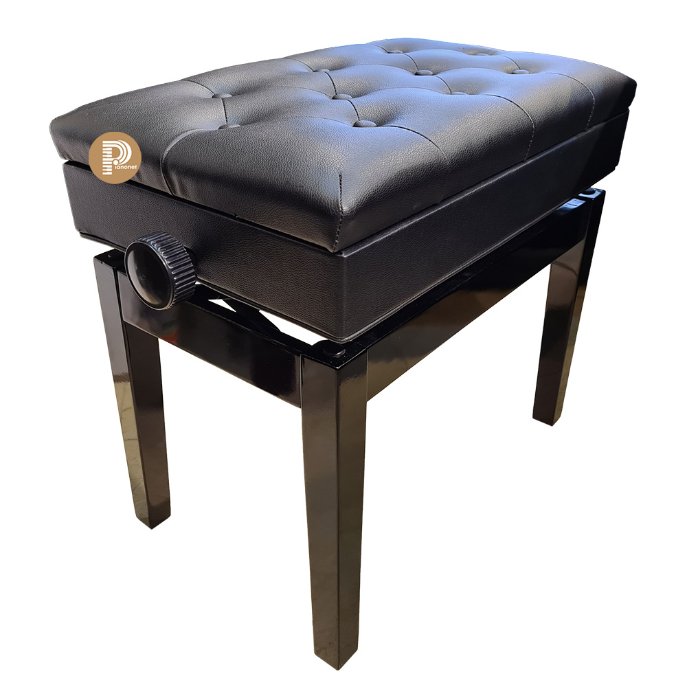 Ghế Đàn Piano Tăng Giảm Độ Cao | Có Ngăn Chứa Đồ | Hàng Cao Cấp - 2 Núm Xoay 10 Nút | Mới 100% | Phụ Kiện Đàn Piano