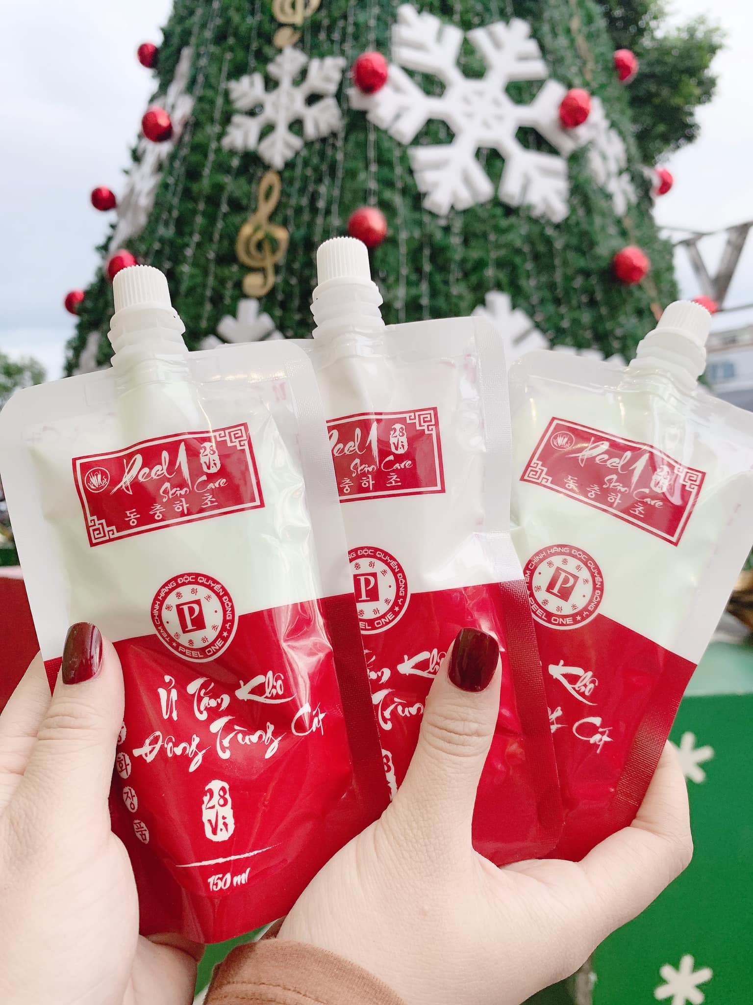 (Siêu sale) Tắm trắng khô vỏ trứng cá tuyết bật tông 5-7 lần 1 gói 150ml