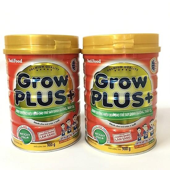 Bộ 2 sữa bột cho trẻ suy dinh dưỡng Grow Plus+ 900g