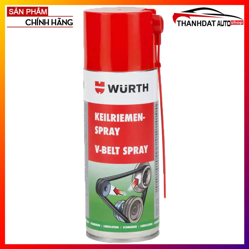 Bảo Dưỡng Dây Curoa Giảm Trơn Trượt Wurth V-Belt Spray 400ml