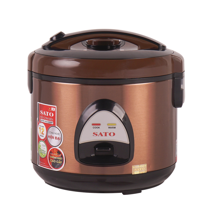 Nồi cơm điện SATO 12A021 1.2L (Màu nâu)