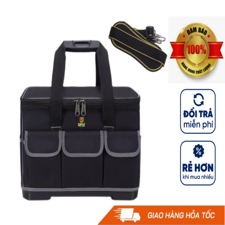 Túi Đựng Đồ Nghề dụng cụ sửa chữa chống nước nắp vuông túi đồ nghề đế nhựa