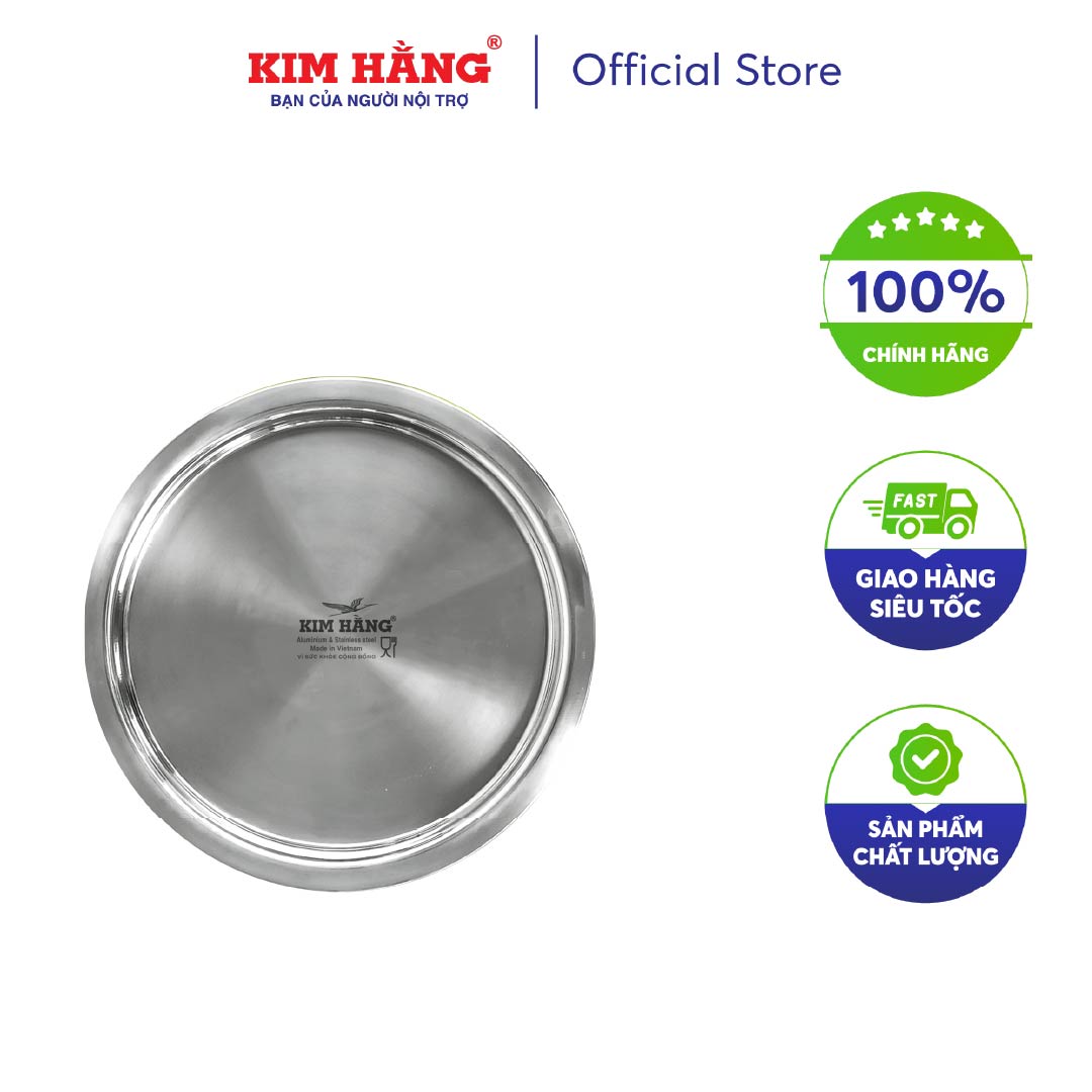 [CHÍNH HÃNG] Khay inox Kim Hằng D27 KHG8060 tiện dụng an toàn