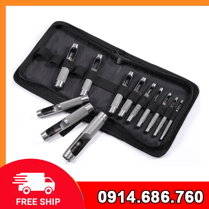 Bộ đục lỗ gioăng 12 chi tiết 3 – 19 mm có thể đục liên tục mà không làm rách mặt gioăng