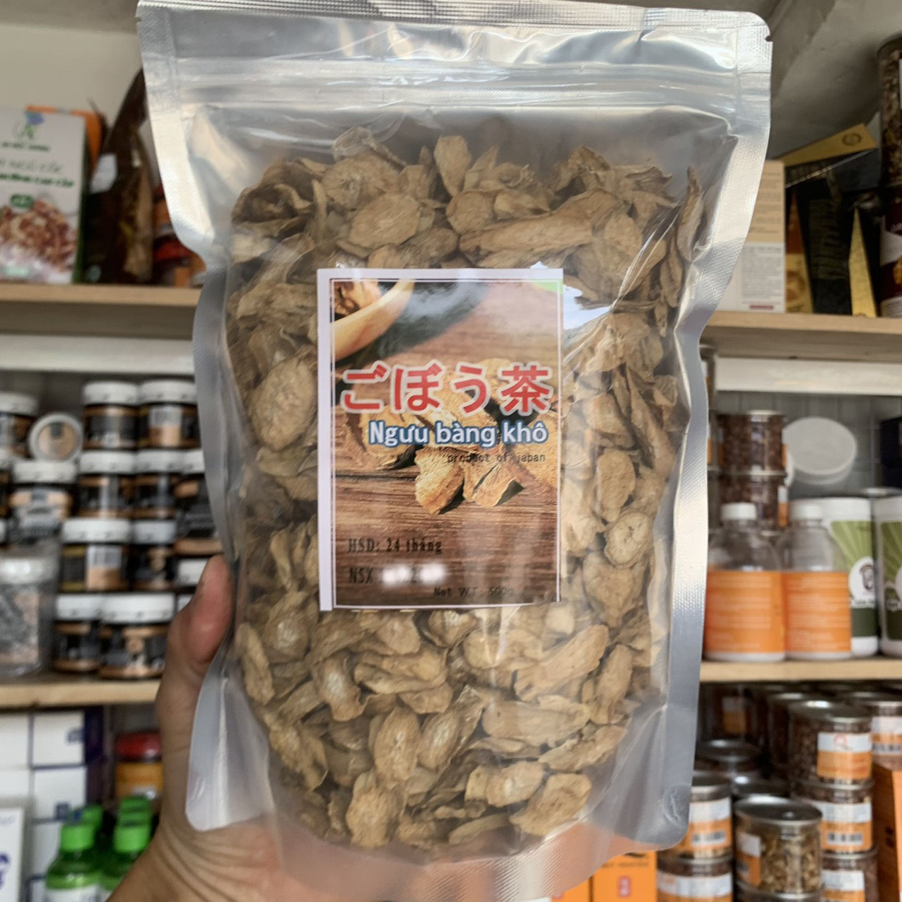 Củ ngưu báng khô nhật 500g