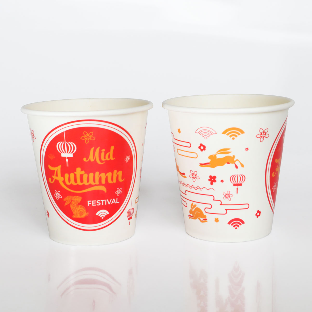 Ly giấy 10oz~295ml - lốc 50 ly giấy có họa tiết trung thu
