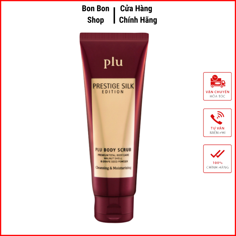 Tẩy Da Chết Toàn Thân - Tẩy Tế Bào Da Chết Toàn Thân Phiên Bản Lụa Cao Cấp PLU BODY SCRUB PRESTIGE SILK EDITION 180g