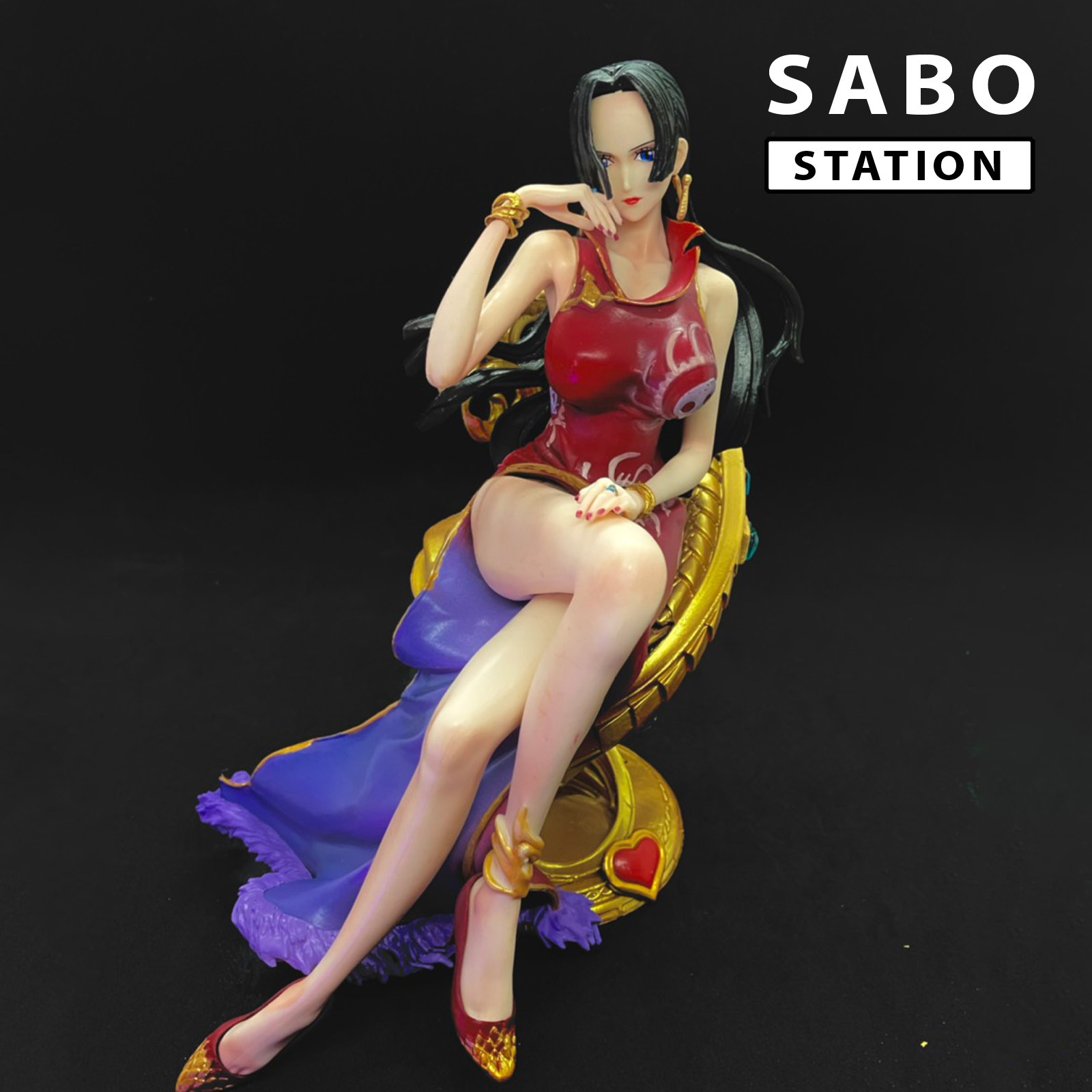 Mô Hình Boa Hancock dáng ngồi quyến rũ - cực đẹp - có ghế đi kèm - Cao 25cm - Sabo station