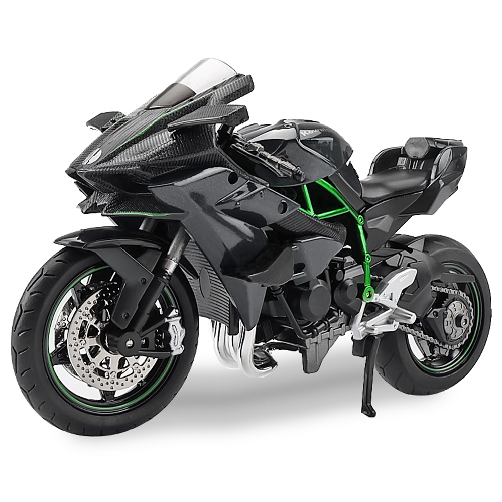 Xe mô hình Moto Kawasaki Ninja H2R bằng kim loại tỉ lệ 1:12