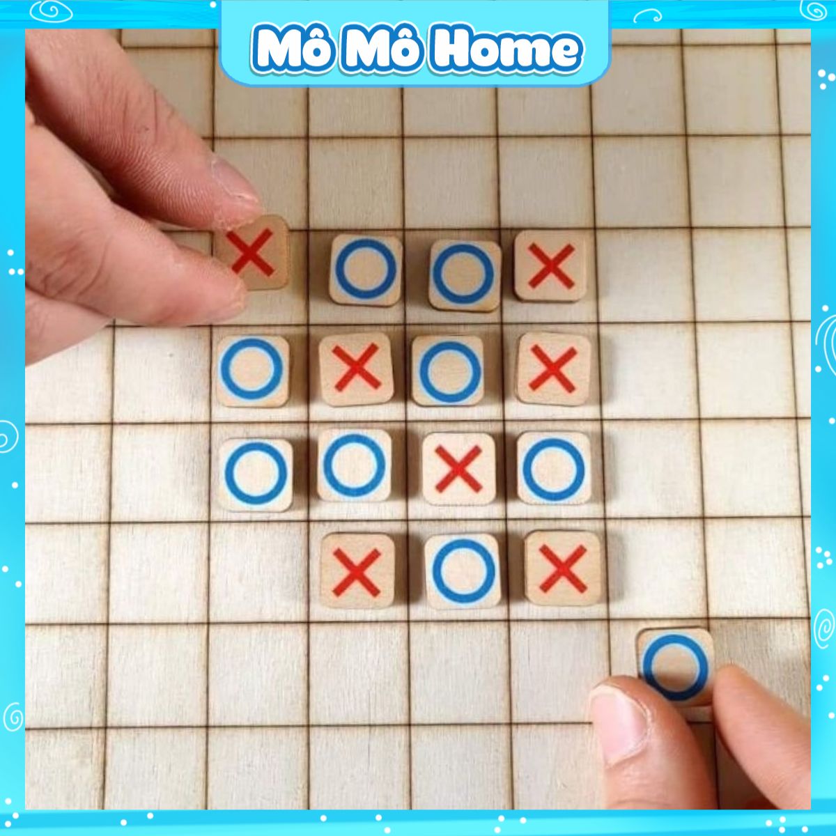 Bộ cơ caro gỗ đồ chơi trí tuệ tập trung phát triển tư duy logic nhạy bén cho bé Mô Mô Home
