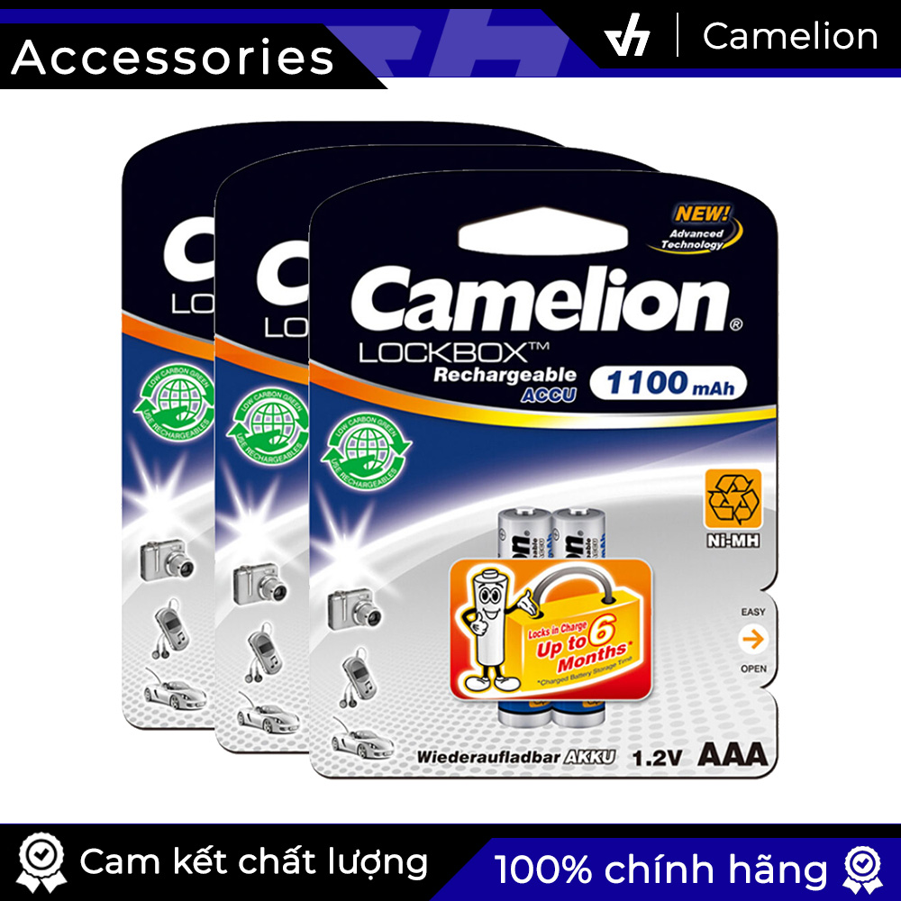 Bộ 6 pin camelion aaa 1100mah - hiệu suất thực cao