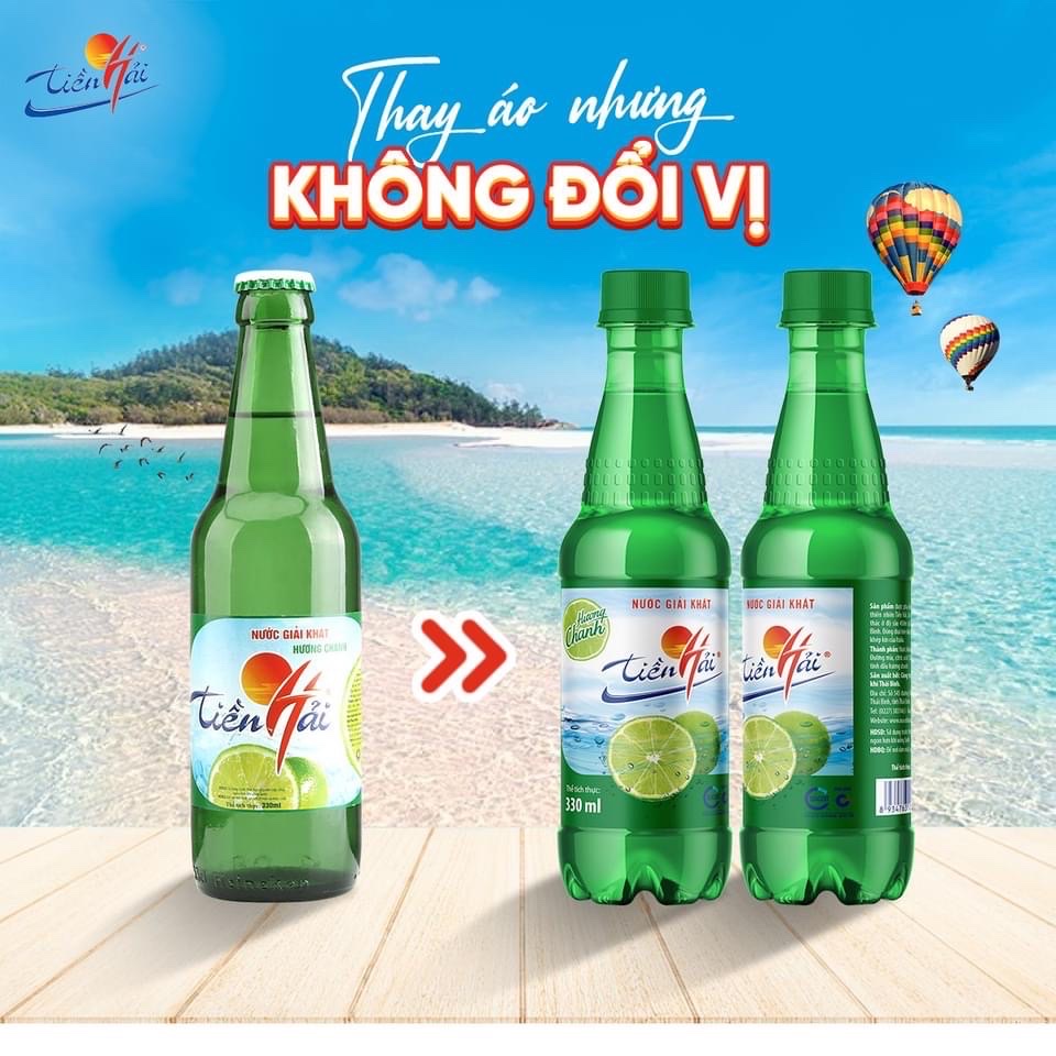 Nước Giải Khát Tiền Hải 330ml ( Thùng 24 chai )
