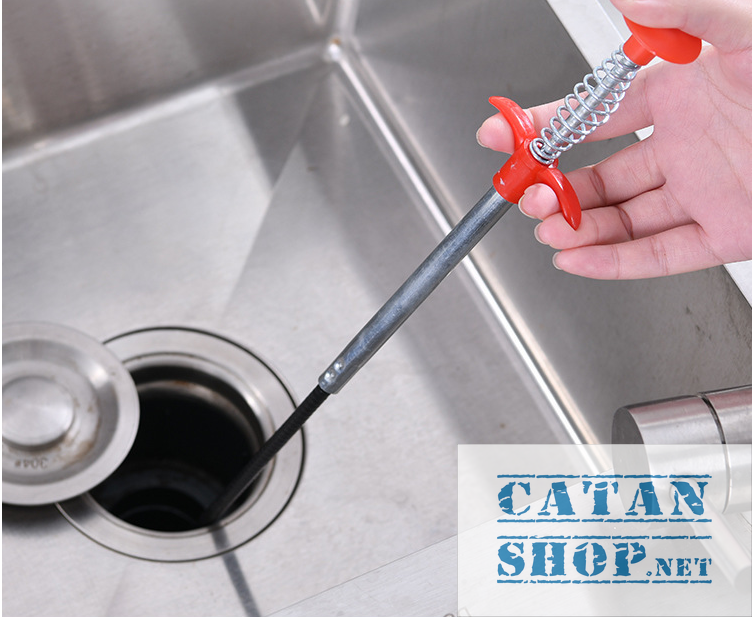 [HCM]Dây thông cống dây lấy rác ngăn nghẹt cống dụng cụ thông cống móc rác lò xò đa năng GD385-DTCong