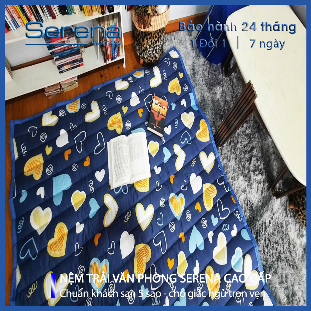 Đệm nệm trải giường văn phòng SERENA gấp gọn nệm đệm lót trải sàn mỏng đa năng cap cấp