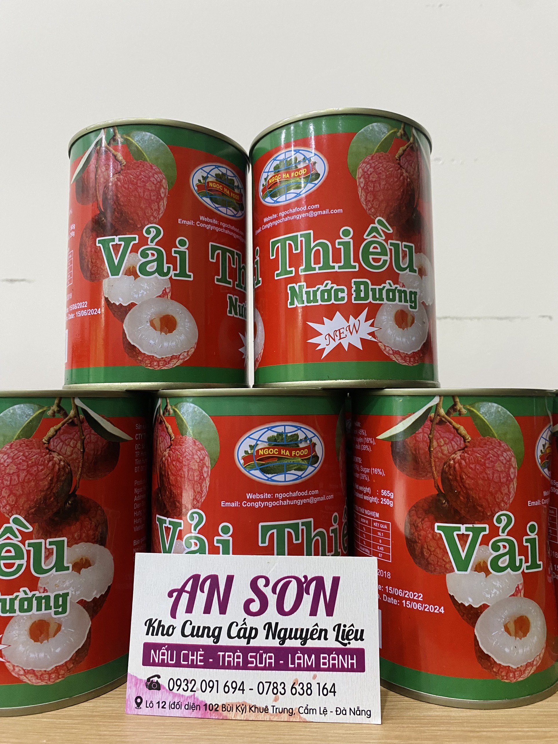 Vải thiều Ngọc Hà Đóng Lon.