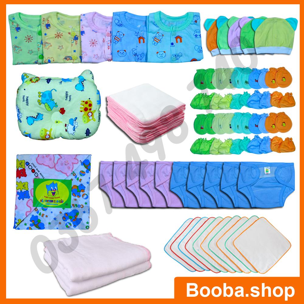 Combo 73 món đồ dùng cho bé sơ sinh từ 2-8kg 73adh - booba.shop