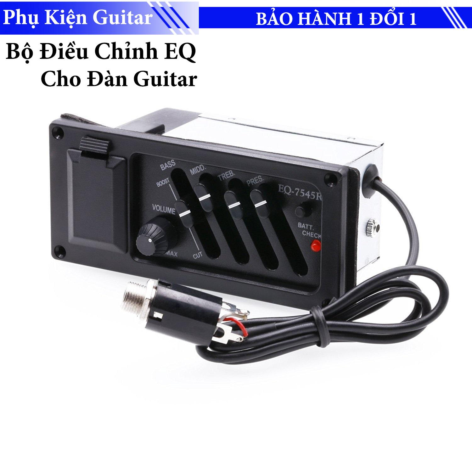 Bộ chỉnh âm thanh đàn guitar eq 7545r - phụ kiện cao cấp cho đàn - eq guitar 7545r kbd 8a11