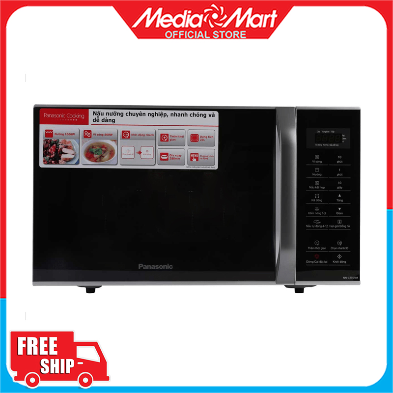 Lò vi sóng điện tử có nướng 23L Panasonic NN-GT35HMYUE