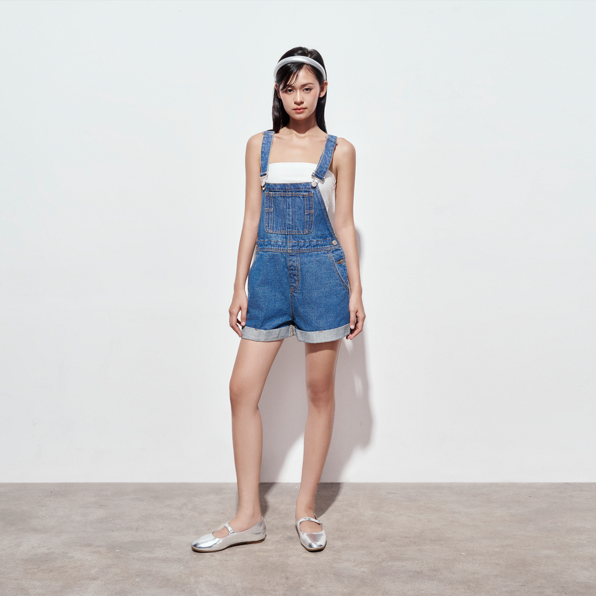 Dottie - quần short yếm - xanh - q0344