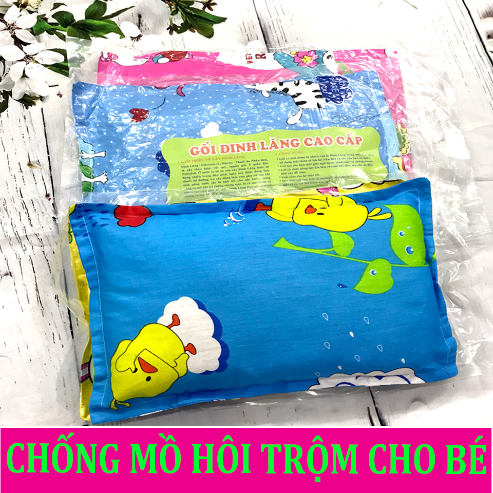 Gối lá đinh lăng cao cấp cho bé