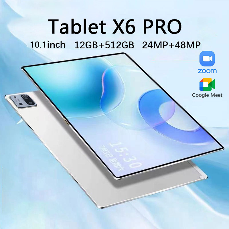 Máy tính bảng X6 Pro Khuyến mãi lớn ban đầu 2023 Chính hãng 10,8 inch 16GB + 512GB Màn hình 8800mah Máy tính bảng Android Máy tính bảng học tập dành cho sinh viên 5G/WIFI Dual SIM để xem trò chơi Máy tính bảng giá rẻ COD