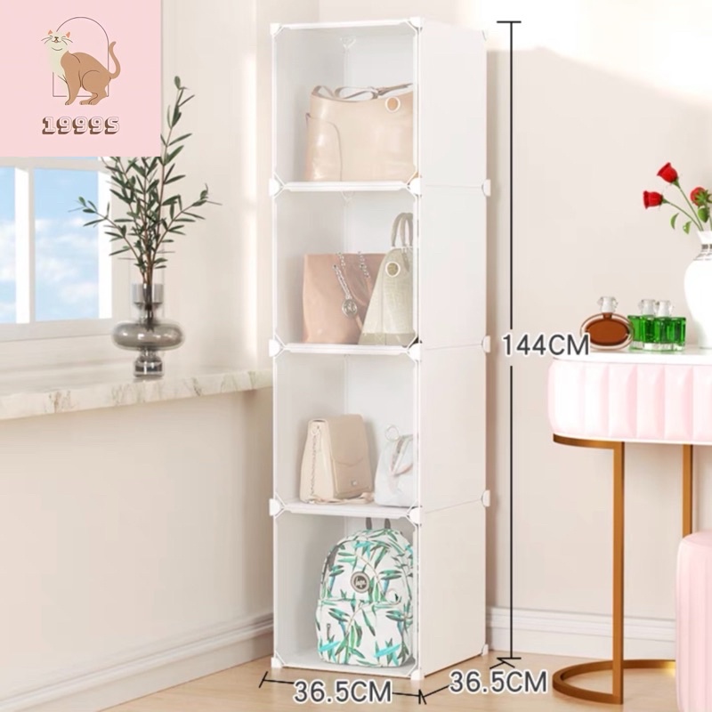 Tủ nhựa ghép 4 ngăn thông minh full ô