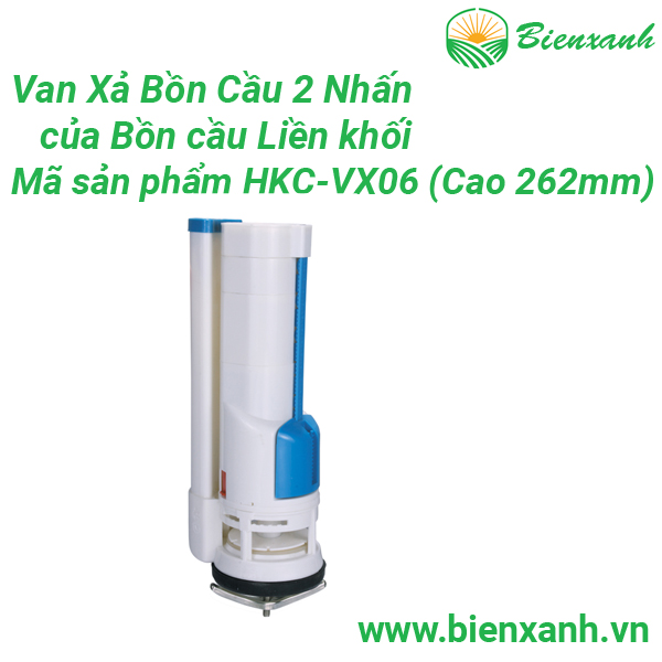 Van xả bồn cầu 2 nhấn của bồn cầu liền khối mã sản phẩm hkc-vx06-103
