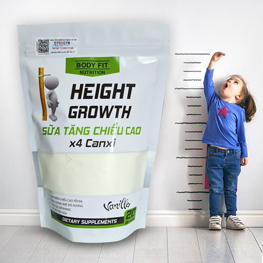 Sữa tăng chiều cao x 4 canxi height growth 500g
