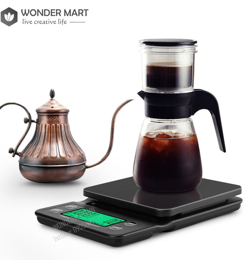 Cân cà phê điện tử đếm giờ chuyên DripV60 Pour Over Coffee