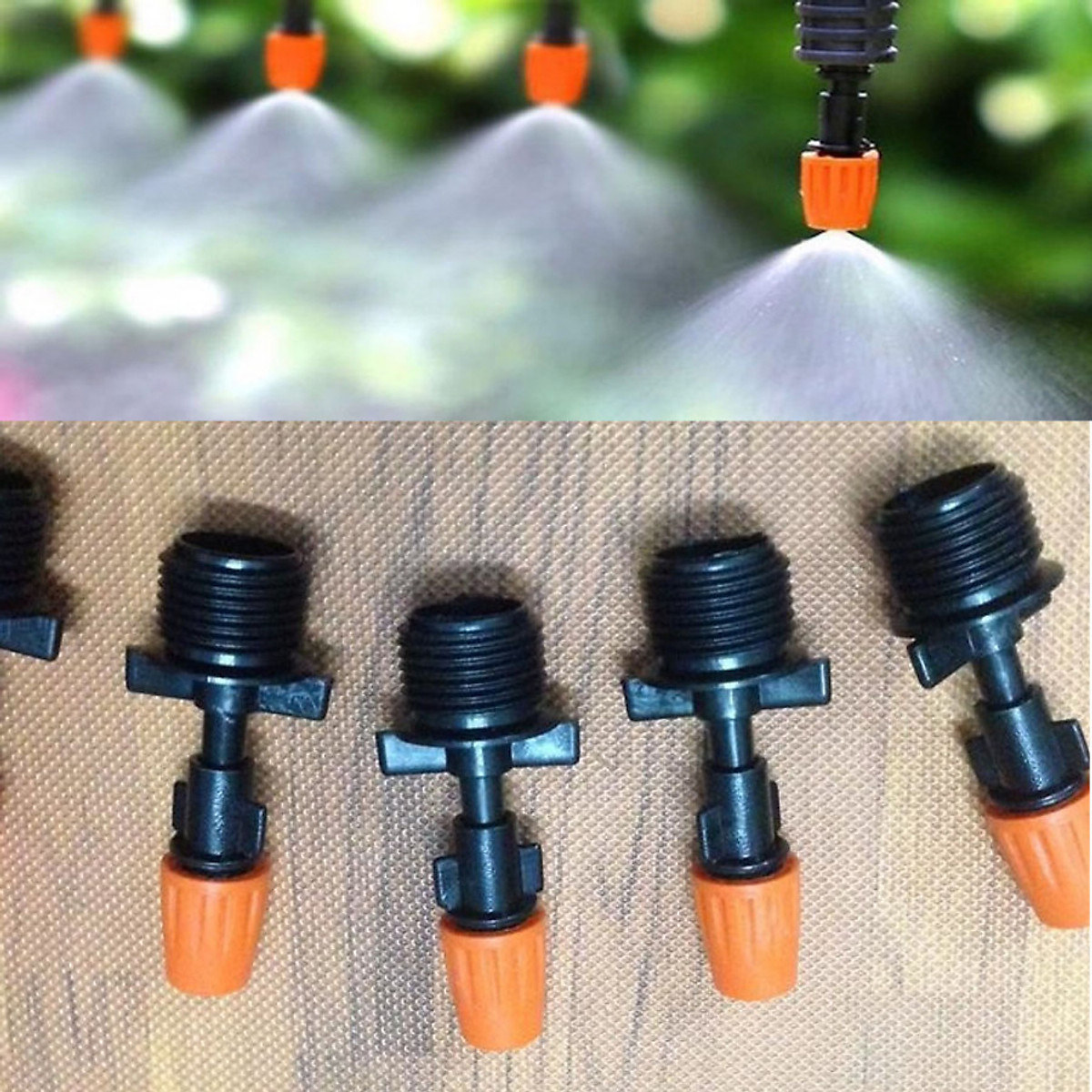 10 béc phun sương 1 cửa tưới lan, cây cảnh kèm nối ren 21